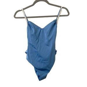 CLARA AESTAS Caped One‎ Piece Swimsuit NWT